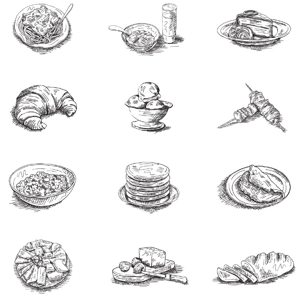 Grannys Secret recipe illustrations