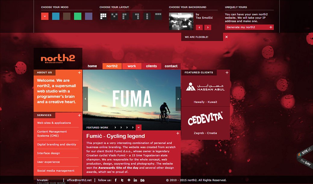 Old north2 website colors