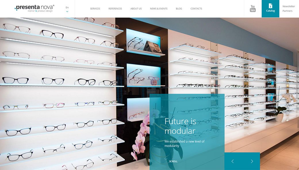 Presenta Nova homepage