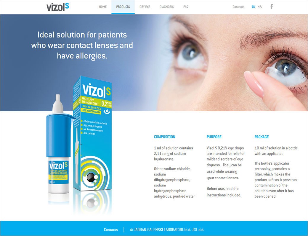 Vizol products detail