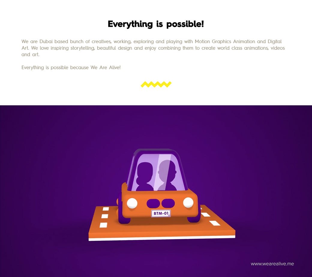 We are alive homepage